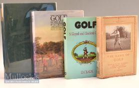 Golfing History Books to include A History of Golf in Britain 1952 no DJ, Golf in The Making by