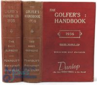 The Golfers Handbook & Year Book 1935 and 1936 - illustrated with photographs and advertisements,