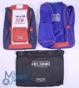 Official Track & Field Tours Backpacks: to consist of Budapest 1998, Helsinki 2005 together with