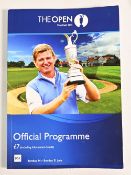 Signed Open Official Programmes: 2013 Open Golf Championship Programme at Muirfield signed by 13