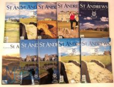 A Year at St Andrews - The Home of Golf - magazines for years of 1998 x2 2002, 2003 x3, 2004,