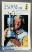 A fine multi signed Open Golf Programme: 1987 Muirfield with notable signatures of Jack Nicklaus,
