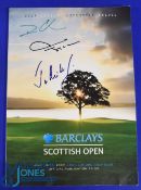 2007 Loch Lomond Barclays Scottish Open Golf Championship signed programme - signed by Darren Clark,