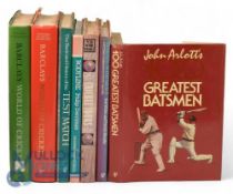 Selection of Cricket Books: Bodyline Philip Derriman, Test Match Peter Arnold, Starting with Grace
