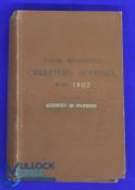 Rebound John Wisden's Cricketers Almanack 1907 - hardback in good condition with a small worn spine