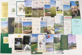 Golf Selection of Strokesaver, Spectator Guides to various courses to include Old Course St Andrews,