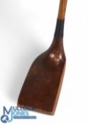 R Forgan of St Andrews 'Gassiat' styled wide body shallow face rectangular head socket neck putter