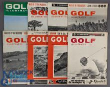 8x 'Golf Illustrated' Magazines, to include Feb 1965, March 1965, Oct 1965, Aug 1967, Oct 1967, June
