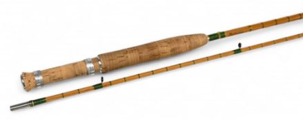 A fine Partridge split cane trout fly rod 8ft 6