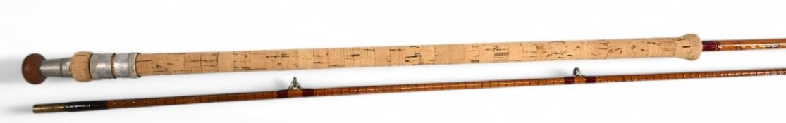 B James & Son, London MK IV Richard Walker split cane Carp/Pike 10ft 2pc Redmire Pool rod -