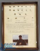 Glazed and framed Fly Display containing a selection of Edible Nymphs by Stuart McTeare - born 23/