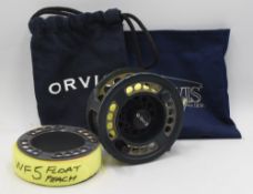 Orvis Rocky Mountain Cassette reel and spare cassette, large arbor 7/8, 3 7/8