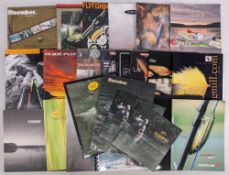 Assorted Fishing Catalogues and Brochures, with noted names of Masterline, Snowbee, Guideline,