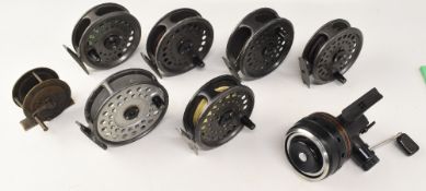 A mixed collection of reels, as follows: 4x Intrepid Rimfly's, all running well. Leeda 3 ¼