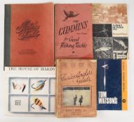 6x Vintage catalogues: Hardy Angler's Guide 1934, tape to spine, 2x WJ Cummins, 23rd edition,