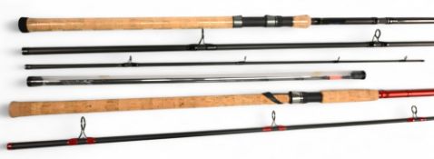 Fine Shimano Nexave AX feeder multi heavy carbon combination rod 12-14ft with 3x tip sections 2oz/