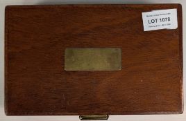 Scarce Farlow's of Pall Mall wooden dry/wet fly box, 8