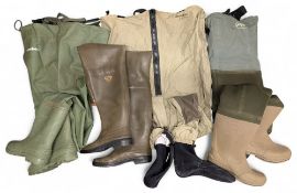 Fishing Waders Boots, to include chest neoprene Le Chameau booted waders size M - boot size 7, Aigle