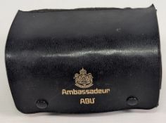 Abu Ambassador, Sweden 6000C multiplier reel, no foot stamp, 3 screw grooved rims, some paint loss