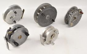 5x alloy scratch built & modified trotting reels, from 3
