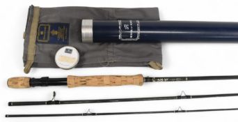 Hardy Ultralite Plus carbon trout fly rod 10ft 3pc line 7# uplocking alloy reel seat and collar,