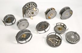Collection of Hardy & other reel parts/spares - models include Silex No.2, Perfect 3 5/8