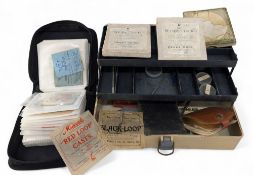 Good collection of vintage cast/hooks packets, makers include Hardy, Allcock, Lee of Redditch,