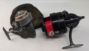 An Alcedo No.2 Italian Patent spinning reel, LHW folding handle, spring bail, adjustable clutch,