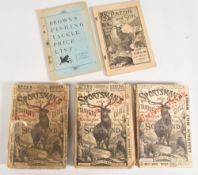 3x The Sportsman & Tourist Guides of Scotland 1898/1899/1914 in Average condition t/w Brown's