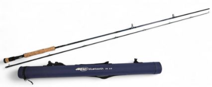 Airflo Blue Tooth carbon trout fly rod, 9ft 4pc line 8/9#, double alloy uplocking reel seat and