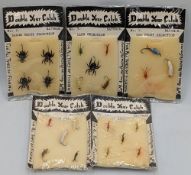 Five Packets of Unused Artificial Baits, double your catch to include lake sea Trot, gnat, large
