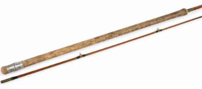R Chapman & Co Ware Herts, 550 split cane carp, pike, barbel rod, 10ft 3pc inc detachable 24