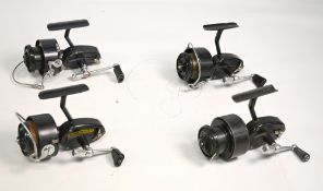 4x vintage Mitchell spinning reels, half bail model with turned alloy handle, V check lever, a