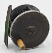 Walbran Ltd Leeds brass and alloy plate wind reel 2 ¼