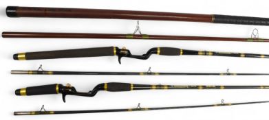 ABU Diplomat 651 1 2-15g baitcaster rod 6ft t/w spring trigger grip reel seat, t/w an ABU Diplomat