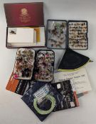 Wheatley black edition swing leaf fly box, stuffed with trout flies & lures, Scientific Angler box