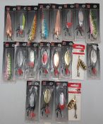 20x Carded DAM Fishing Spinner Lures, all carded looking unused G