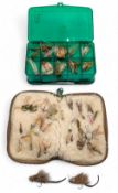 Bone Fish Fishing Lures: a wallet with a good selection, plus two mouse flies and a box of flies and