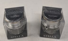 2x Shimano Stella 4000 XG spare spools, unused in maker's packs. (2)