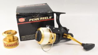 Penn 560L Slammer Live Liner, free spooling, spinner reel, black with gold fittings, little used,
