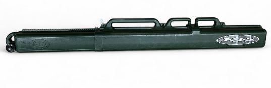 K.I.S Extendable Rod Carrier Tube - green plastic case with wheels missing its fastening clip