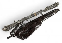 Heavy Stainless Steel Rod Rest with a folding landing net