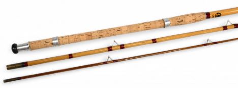 Millwards float craft whole cane/split cane float match rod 12ft 3pc, butt section whole cane, mid