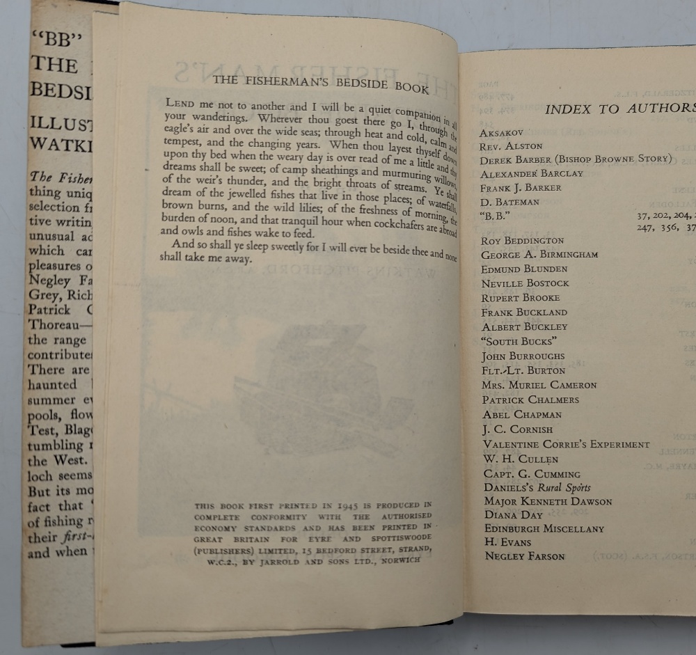 The Fisherman's Bedside Book, compiled by "BB", illustrated by Watkins-Pitchford, ARCA War Economy - Image 2 of 2