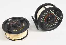 Scientific Angler's System Two, model 13 alloy salmon fly reel, made in England, wide drum