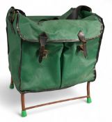 Efgeeco Major still framed plastic covered creel with spring seat, containing Penn Super Surf line