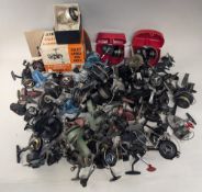 Large mixed collection of vintage spinning reels, many by KP Morritt, some good, some for parts,