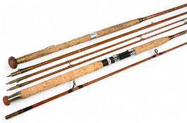 Vanguard Salmo Spin split cane salmon spinning rod rebuilt by Jack Thorpe, Notts, 8ft 2pc, 23
