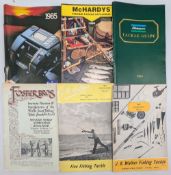 Collectable Fishing Catalogues: Foster Bros 1951, J B Walker 1962 and 1966, 1984 Shakespeare, 1986