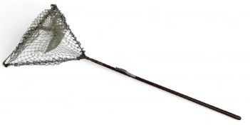 Hardy Bros The Royde Period Landing Net, improved model with lockable brass neck and wooden handle